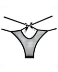 Adore Adore Sheer Naughty Vanilla Panty Black O/S - Image 3