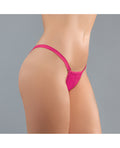 Adore Adore Between the Cheats Wetlook Panty Hot Pink O/S