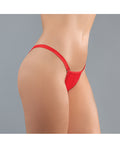 Adore Adore Between the Cheats Wetlook Panty Red O/S