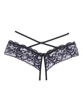 Adore Adore Dare Me Cross Waist Open Lace Panty Black O/S - Image 3