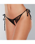 Adore Adore Sugar Tie Side Open Lace Panty Black O/S