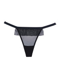 Adore Adore Black Tie Mesh Front w/Flounce Open Bow Back Panty Black O/S - Image 3
