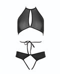 Allure Allure Marley Mesh Peek A Boo Top & Open Panty Black S/M - Image 4