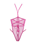 Allure Allure Nicola Open Cup Mesh Teddy Hot Pink S/M - Image 4