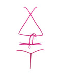 Allure Allure Nicola Open Cup Mesh Teddy Hot Pink S/M - Image 5