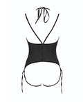 Allure Allure Angelina Sheer Mesh Under Bust Teddy Black S/M - Image 5