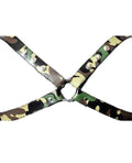 Sensual Sin Sensual Sin Leather X Harness - Camo Large/Extra Large