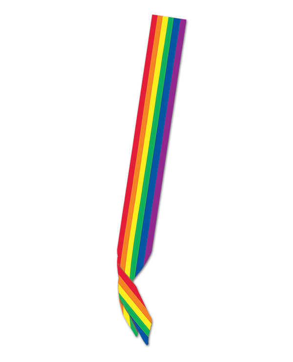 Beistle Pride Satin Sash - Rainbow