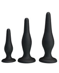Pretty Love Pretty Love Beginner's Mini Anal Kit - Black Set of 3 - Image 2