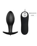 Pretty Love Pretty Love Vibrating Bulb Shaped Butt Plug - Black - Image 2