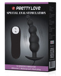 Pretty Love Pretty Love Vibrating Bead Shaped Butt Plug - Black