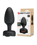 Pretty Love Pretty Love Varian Large Butt Plug w/Multi Color Bottom Light - Black