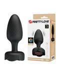 Pretty Love Pretty Love Osborn Medium Butt Plug w/Multi Color Bottom Light - Black