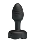 Pretty Love Pretty Love Olman Small Butt Plug w/Multi Color Bottom Light - Black - Image 2