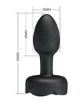 Pretty Love Pretty Love Olman Small Butt Plug w/Multi Color Bottom Light - Black - Image 5