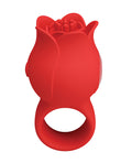 Pretty Love Pretty Love Jae Floral Ring Finger Vibrator - Red - Image 2