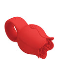 Pretty Love Pretty Love Jae Floral Ring Finger Vibrator - Red - Image 3