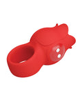 Pretty Love Pretty Love Jae Floral Ring Finger Vibrator - Red - Image 4