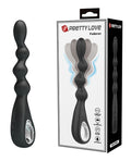 Pretty Love Pretty Love Federer Vibrating Beaded Anal Probe - Black - Image 4