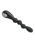 Pretty Love Pretty Love Federer Vibrating Beaded Anal Probe - Black - Image 5