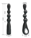 Pretty Love Pretty Love Federer Vibrating Beaded Anal Probe - Black - Image 2