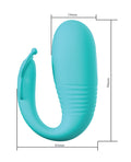 Pretty Love Pretty Love Remi Thrusting Hands-Free Vibrator - Aqua - Image 5