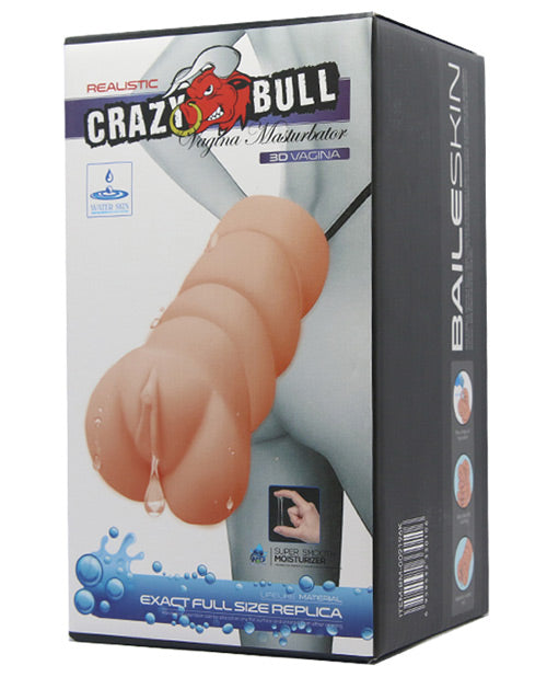 Crazy Bull Crazy Bull No Lube Vagina Masturbator Sleeve - Ivory