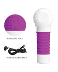 Pretty Love Pretty Love Super Power Fun Gun Massager - White/Fuchsia - Image 4