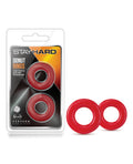 Stay Hard Blush Stay Hard Donut Rings - Red Pack of 2