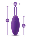 Wellness Blush Wellness Imara Vibrating Egg w/Remote - Purple - Image 4