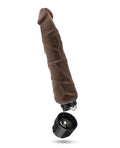 Dr. Skin Blush Dr. Skin Cock Vibe 9" Vibrating Cock - Chocolate - Image 4
