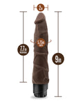 Dr. Skin Blush Dr. Skin Cock Vibe 9" Vibrating Cock - Chocolate - Image 5