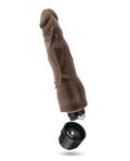 Dr. Skin Blush Dr. Skin Cock Vibe 8" Vibrating Cock - Chocolate - Image 4