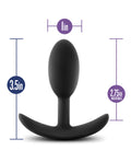 Luxe Blush Luxe Wearable Vibra Slim Plug Small - Black - Image 4