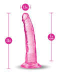 B Yours Plus Blush B Yours Plus 7" Lust n' Thrust Dildo - Pink - Image 4