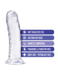 B Yours Plus Blush B Yours Plus 8" Roar n Ride Dildo - Clear - Image 5