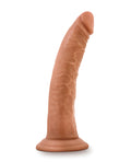 Dr. Skin Glide Blush Dr. Skin Glide 7.5" Self Lubricating Dildo - Mocha - Image 4