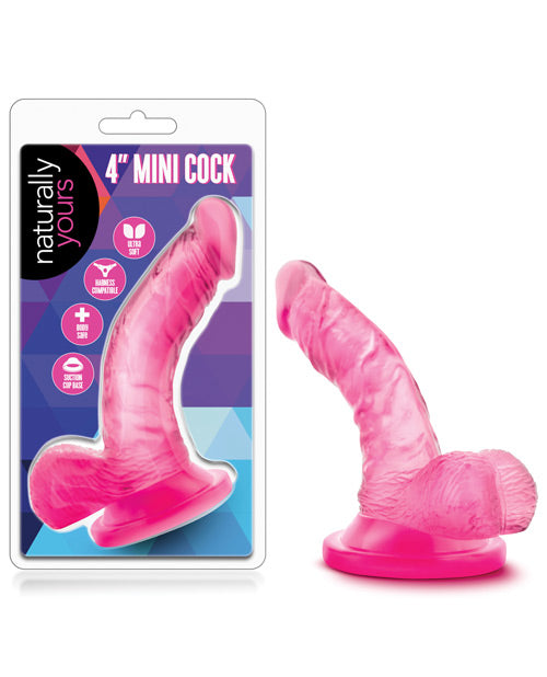 Naturally Yours Blush Naturally Yours 4" Mini Cock - Pink