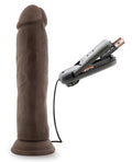 Dr. Skin Blush Dr. Skin Dr. Throb 9.5" Cock w/Suction Cup - Chocolate - Image 3