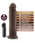 Dr. Skin Blush Dr. Skin Dr. Throb 9.5" Cock w/Suction Cup - Chocolate - Image 5