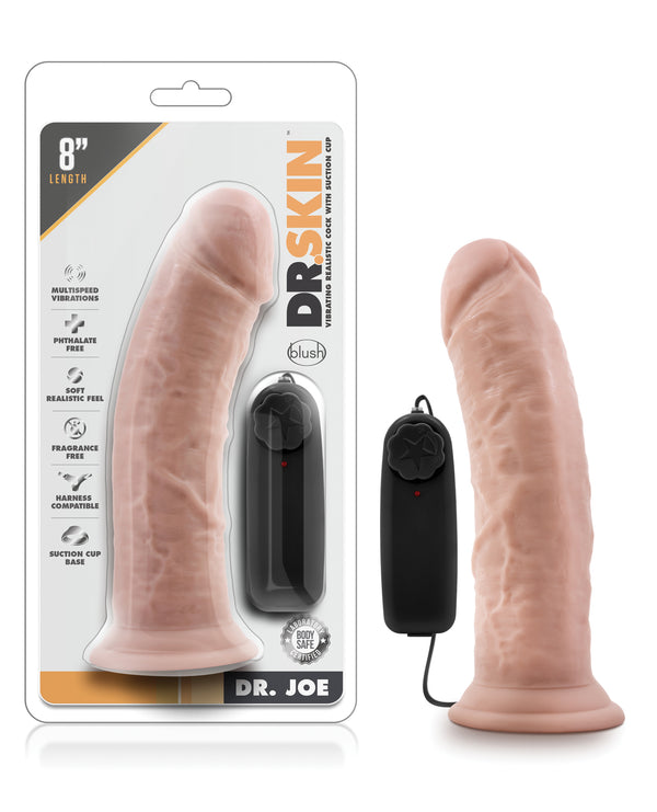 Dr. Skin Blush Dr. Skin Dr. Joe 8" Cock w/Suction Cup - Vanilla