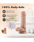 Dr. Skin Blush Dr. Skin Plus 6" Posable Dildo With Balls - Vanilla - Image 4