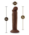 Dr. Skin Blush Dr. Skin Plus 6" Posable Dildo - Chocolate - Image 4