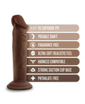 Dr. Skin Blush Dr. Skin Plus 6" Posable Dildo - Chocolate - Image 5