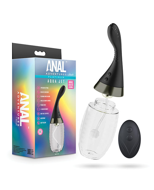 Anal Adventures Anal Adventures Platinum Aqua Jet - Black