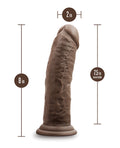 Dr. Skin Blush Dr. Skin Silicone Dr. Shepherd 8" Dildo w/Suction Cup - Chocolate - Image 4