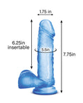 B Yours Blush B Yours Sweet n Hard 2 w/Suction Cup - Blue - Image 5