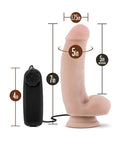 Coverboy Blush Coverboy The Quarterback 7" Vibrating Realistic Cock - Vanilla - Image 4