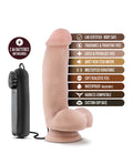 Coverboy Blush Coverboy The Quarterback 7" Vibrating Realistic Cock - Vanilla - Image 5