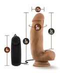 Coverboy Blush Coverboy MMA Fighter 7" Vibrating Realistic Cock - Mocha - Image 5